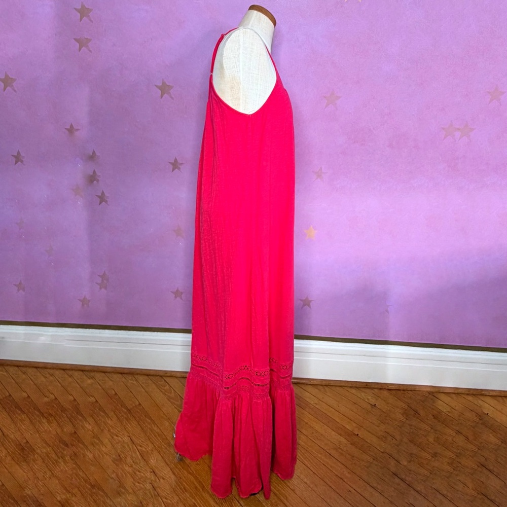 Anthropologie Tiered Maxi Dress Sundress Women’s Sm Saturday Sunday Trudie Pink - Picture 4 of 12